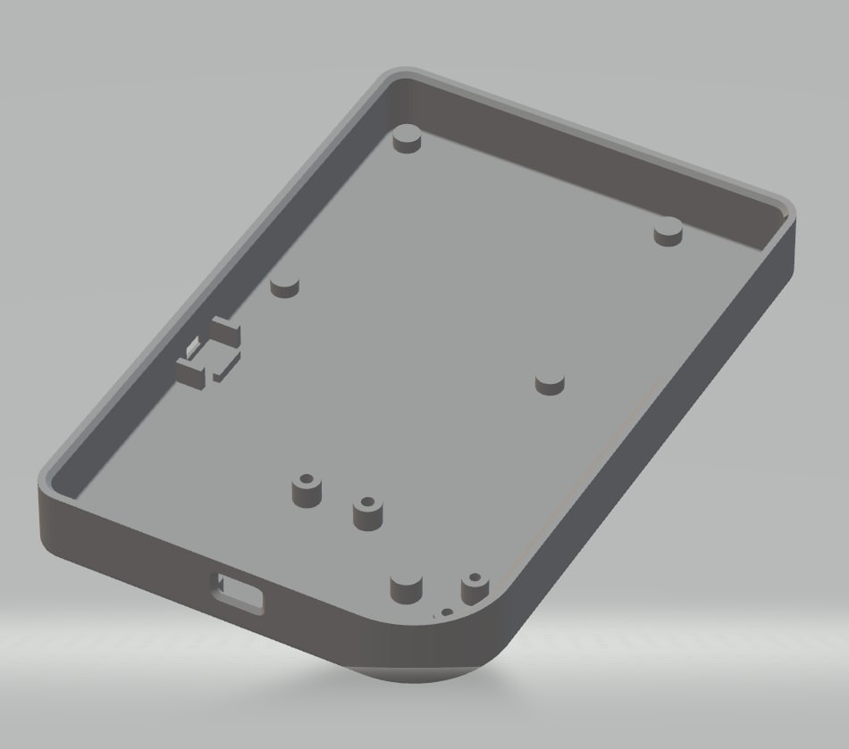 Back Case STL Image.